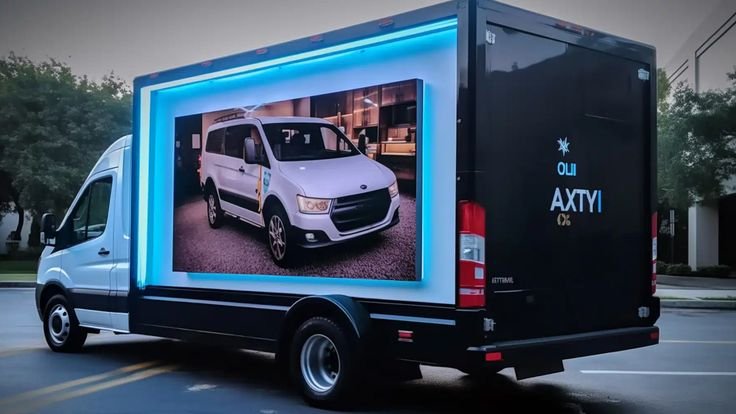 This is a Mobile van advertising